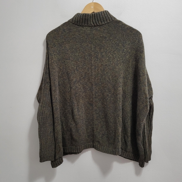 Peruvian Connection Cotton Oversized Chunky Knit Boxy Sweater Size Small - Picture 5 of 8